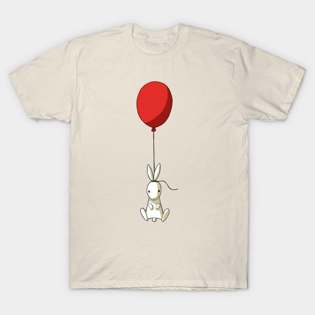 Balloon Bunny T-Shirt by Freeminds